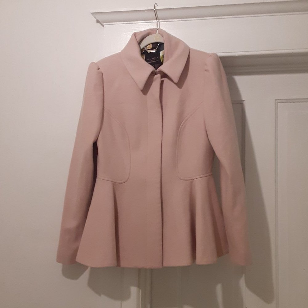 Ted Baker, London, Wool Coat, Light Pink